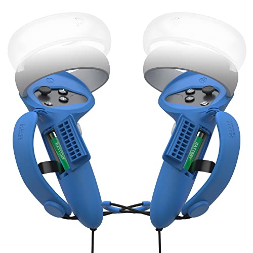 KIWI design 電池口付きコントローラーグリップカバー 調節 黒赤青 Amazon.co.jp: KIWI design 電池口付きコントローラーグリップ